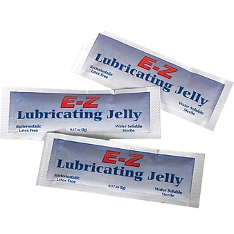 Medline Sterile Lubricating Jelly, 0.17 oz., Foil Pack, 144/Box