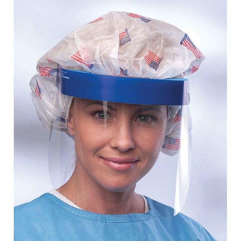 Medline Disposable Full Length Face Shields, Clear, 24/Box (NONFS300Z) image 1