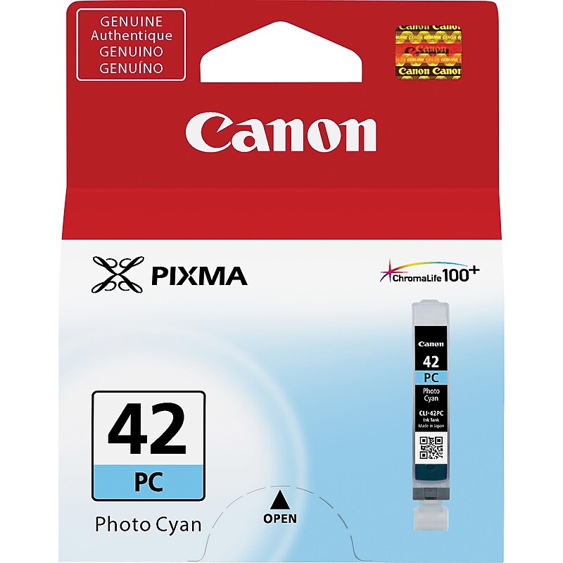 Canon 42 Photo Cyan Standard Yield Ink Cartridge (6388B002) image 1