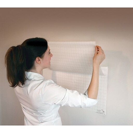 Magic Whiteboards Gridded Magic Whiteboard Sheets, 31 1/2"W x 23 1/2"H