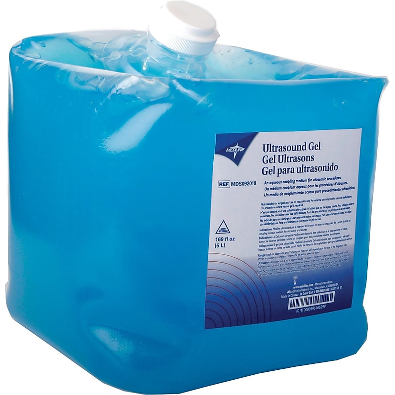 Medline Ultrasound Gel, 169 oz., Blue, 4/Pack (MDS092010) image 1