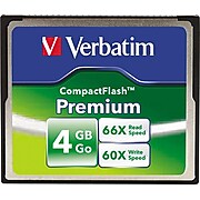 Verbatim CompactFlash Card, 4GB