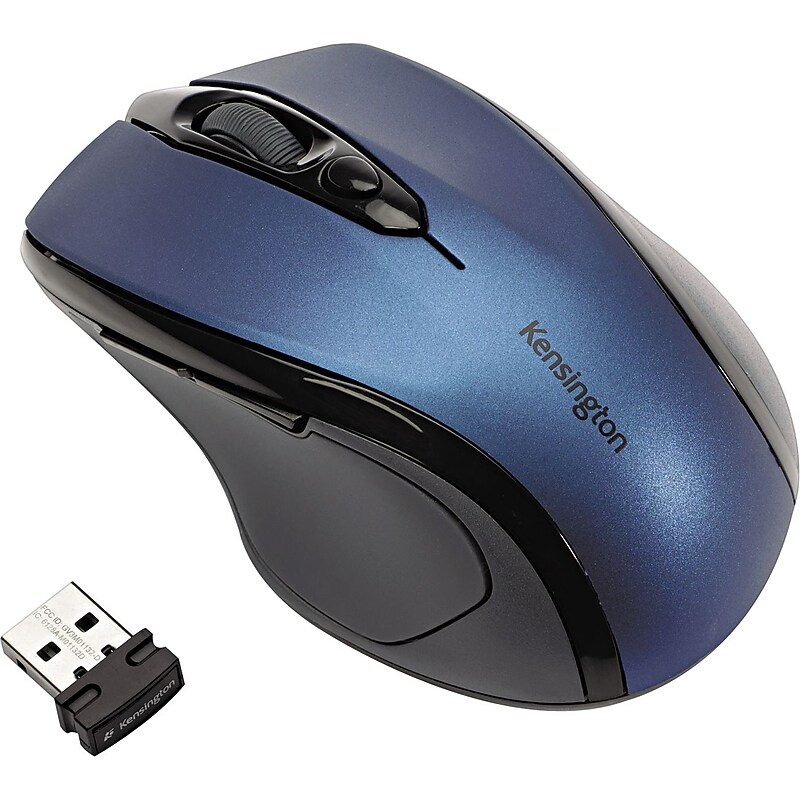 Kensington Pro Fit Wireless Ergonomic Optical Mouse, Sapphire Blue (K72421WW) image 1