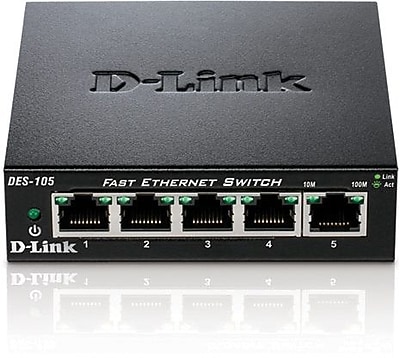 D-Link DES-105 5 Port Fast Ethernet Switch