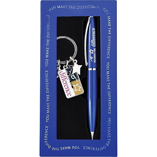 Baudville® "You Make the Difference" Pen and Key Chain Gift Set at Staples