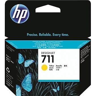 HP 711 Yellow Standard Yield Ink Cartridge (CZ132A)
