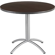 Iceberg® CafeWorks Cafe Table, 36'' Round, Walnut