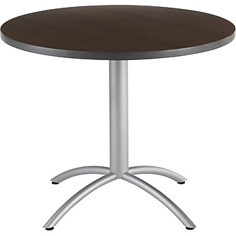Iceberg® CafeWorks Cafe Table, 36'' Round, Walnut