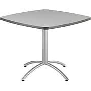Iceberg® CafeWorks Cafe Table, 36'' Square, Gray