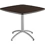 ICEBERG CafeWorks Square Melamine Cafe Table, 36"D x 36"W, Walnut (65614)~#|#~s0565749_sc7