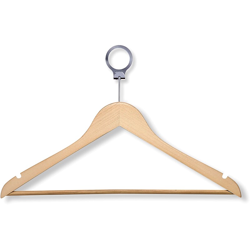 Honey Can Do 24 Pack Hotel Suit Hangers, Maple, 24/Pack image 1