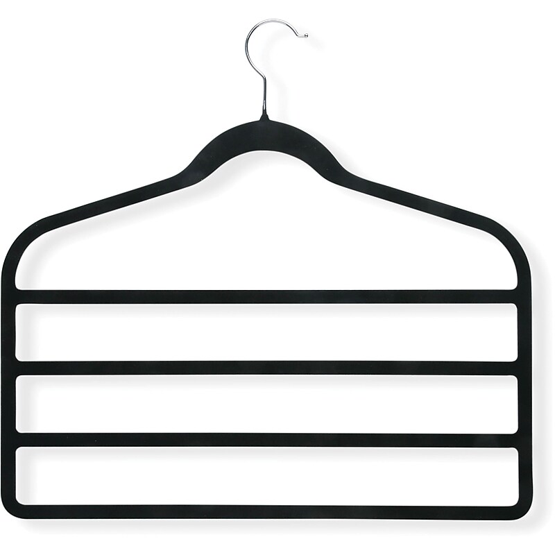 Honey Can Do Velvet Clothes Hanger, 4/Pack ()