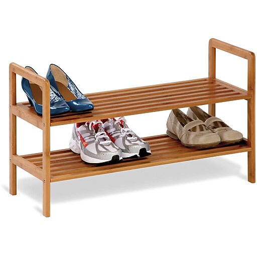 Honey Can Do 2Tier Bamboo Shoe Shelf Staples