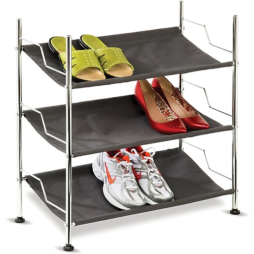 Honey Can Do 3 Tier Canvas Shoe Rack Staples