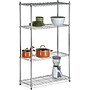 Honey-Can-Do 4-Tier Metal Unit, 59"H x 36"W x 14"D, Chrome (SHF-09439)~#|#~s0566870_sc7