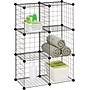 Honey-Can-Do 6 Pack Modular Mesh Storage Cubes, Black (985456HCD)~#|#~s0566921_sc7