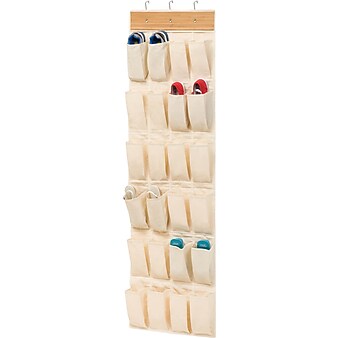 Honey Can Do 24 Pocket OTD Bamboo Shoe Organizer