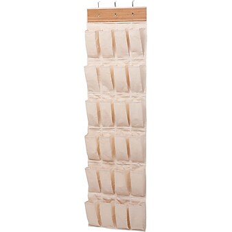 Honey Can Do 24 Pocket OTD Bamboo Shoe Organizer