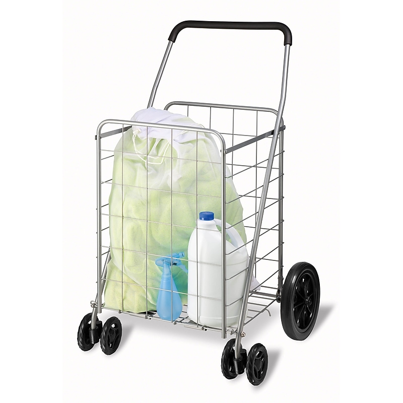 Honey Can Do Foldable Dual Wheel Utility Cart, Steel (CRT-01640) image 1