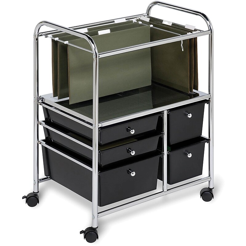 Honey-Can-Do 5-Drawer Hanging File Cart (CRT-01512) image 1