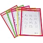C-Line 9" x 12" Reusable Dry Erase Pocket, Assorted Neon Colors, 10/Pack (CLI40810)~#|#~s0567654_sc7