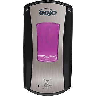 GOJO® LTX-12™ Soap Dispenser, Chrome/Black (1919-04)