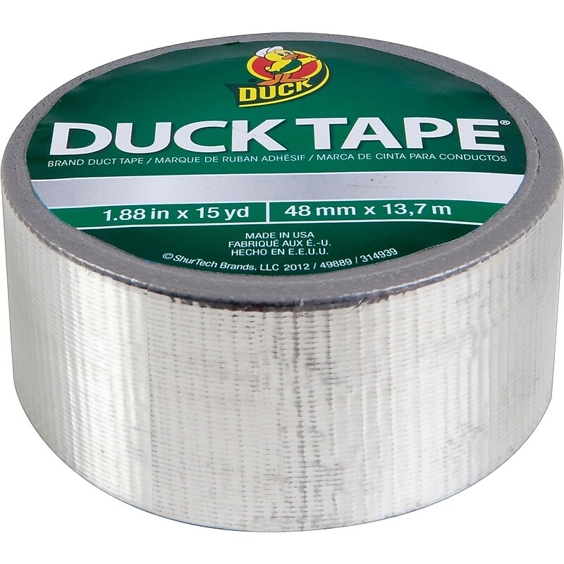 Duck® Brand Fun Duct Tape, Chrome, 1.88" x 10 Yards image 1