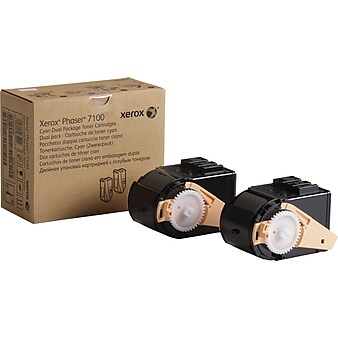 Xerox 106R02602 Cyan Standard Yield Toner Cartridge, 2/Pack
