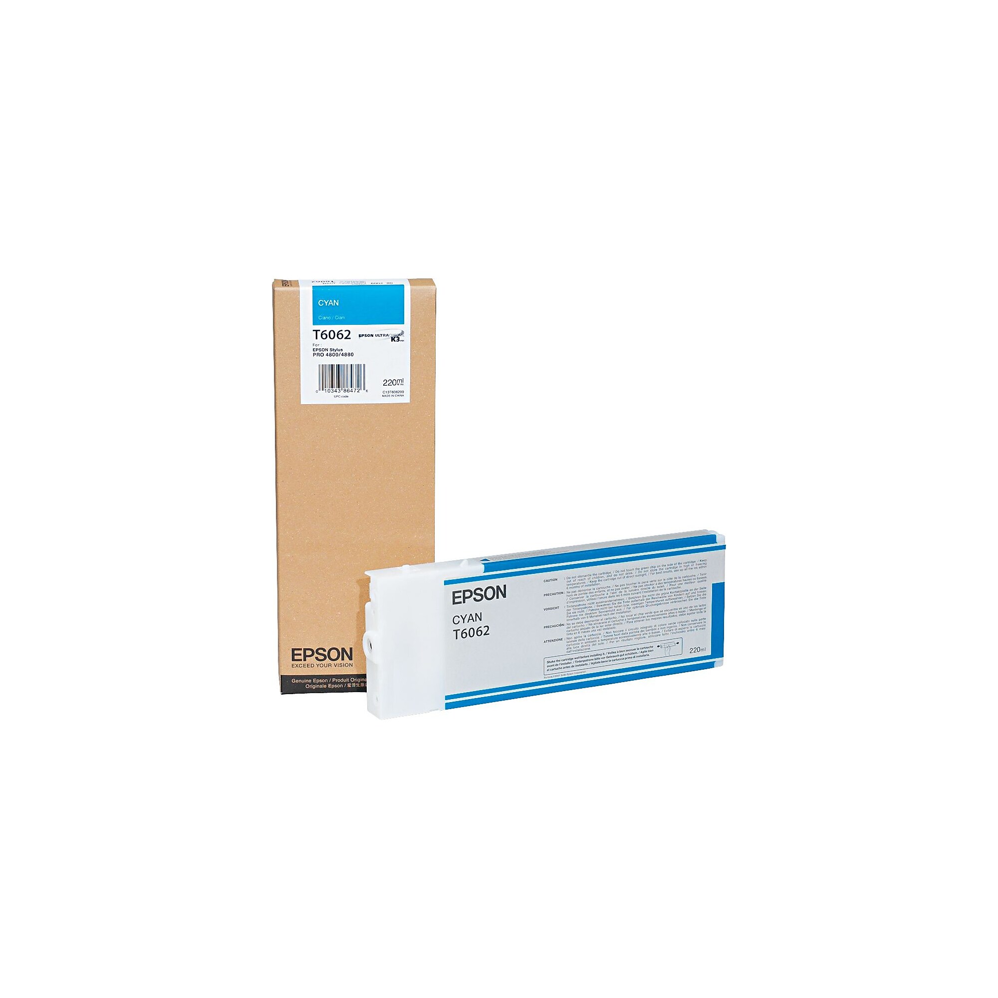 Epson T606 Ultrachrome Cyan High Yield Ink Cartridge Sansujyuku sansujyuku.com