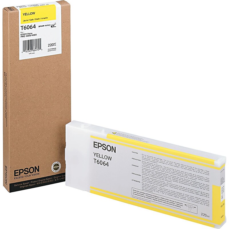 Epson T606 Ultrachrome Yellow High Yield Ink Cartridge image 1