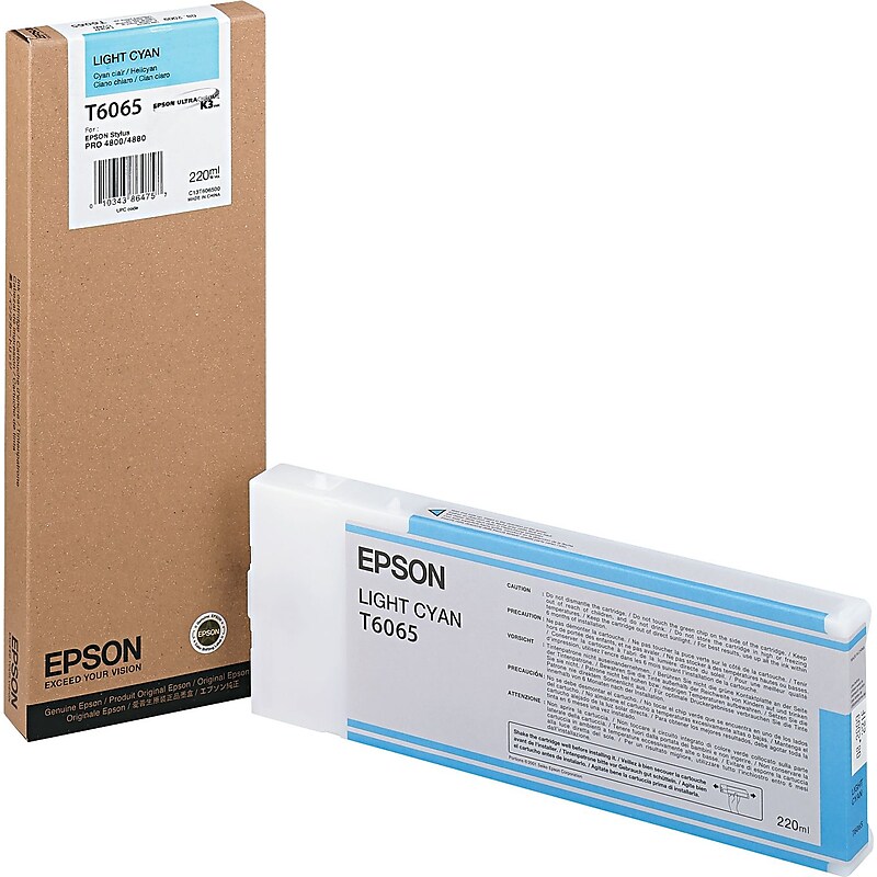 Epson T606 Ultrachrome Light Cyan High Yield Ink Cartridge image 1