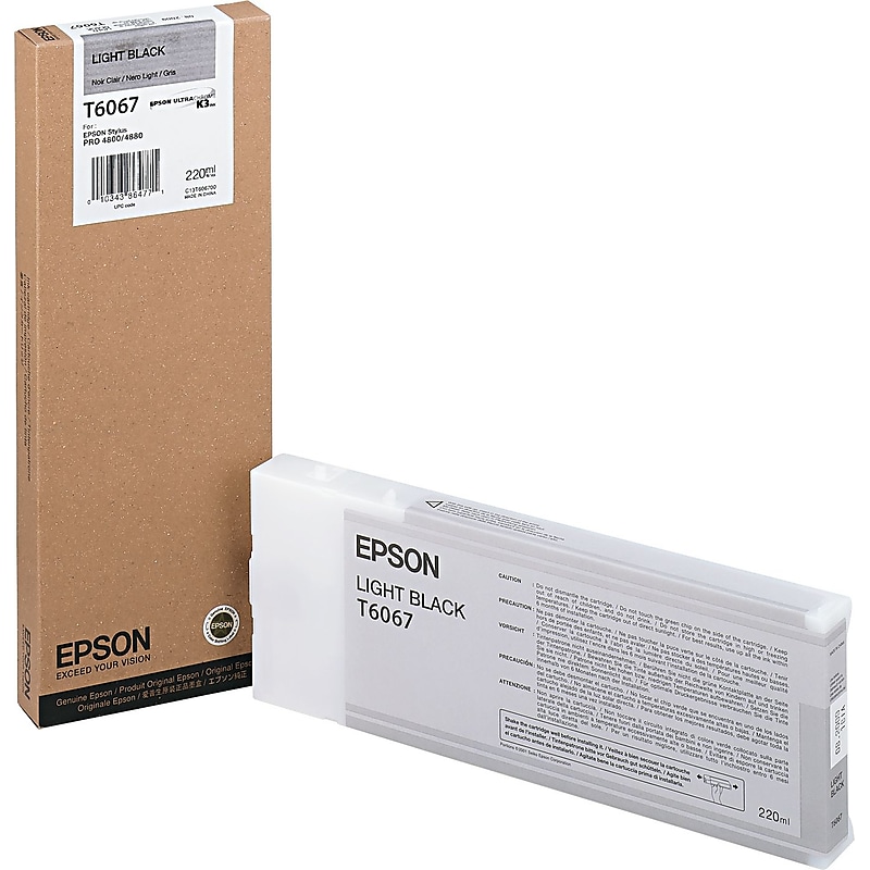 Epson T606 Ultrachrome Light Black High Yield Ink Cartridge image 1