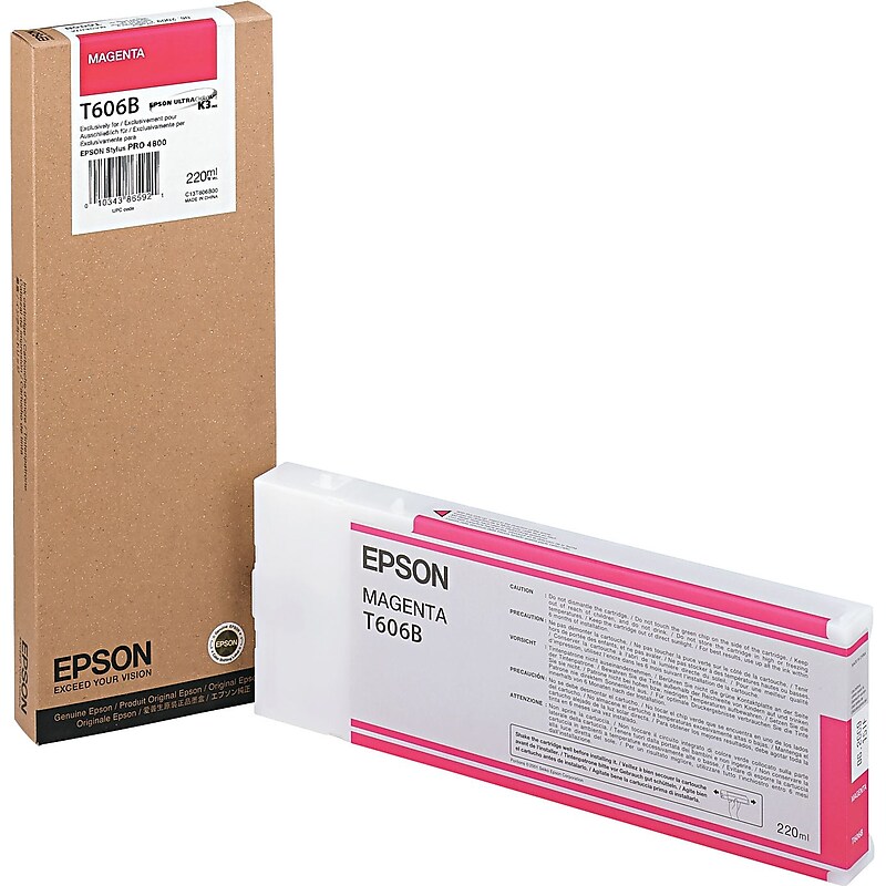 Epson T606 Ultrachrome Magenta High Yield Ink Cartridge image 1