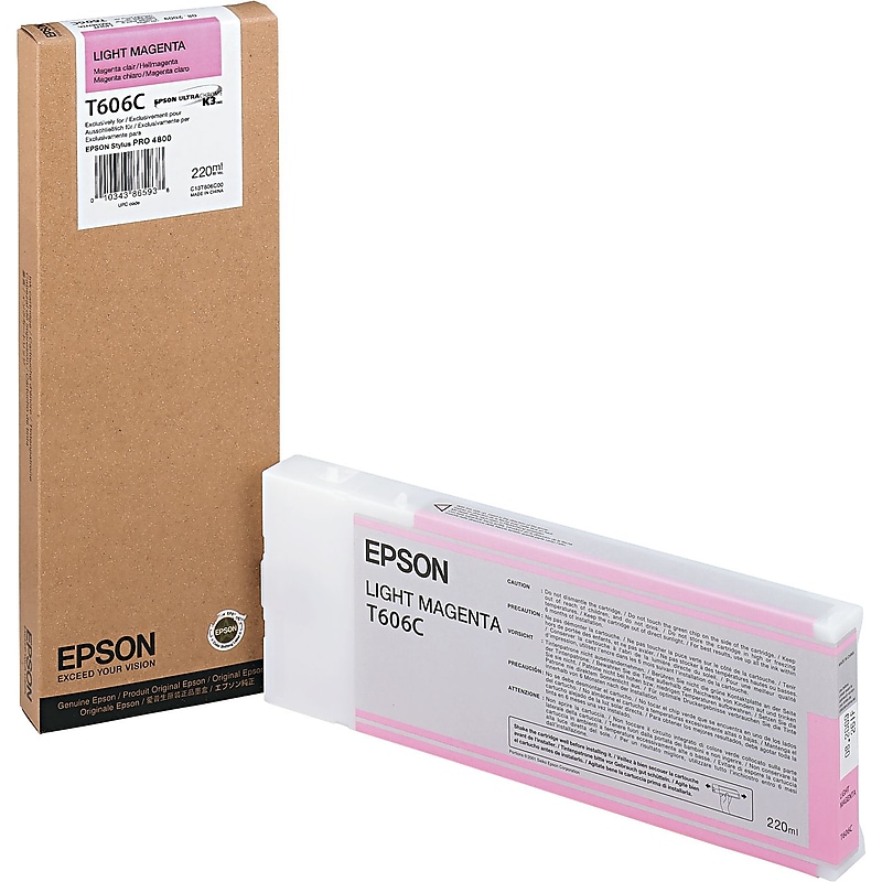 Epson T606 Ultrachrome Light Magenta High Yield Ink Cartridge image 1