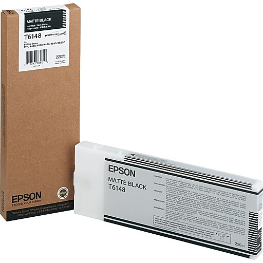 Epson T614 Ultrachrome Black Matte High Yield Ink Cartridge | Staples