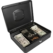 BARSKA Large Cash Box, 5 Compartments, Black (CB11834)