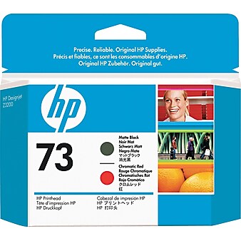 HP 73 Black Matte/Chromatic Red Printhead Cartridge