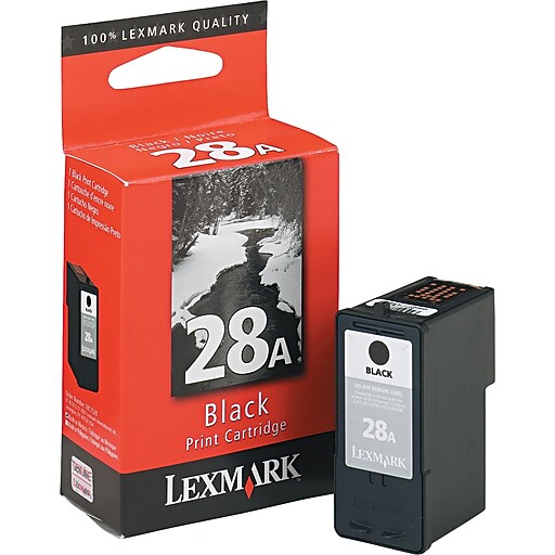 Lexmark 28 Black Standard Yield Ink Cartridge at Staples