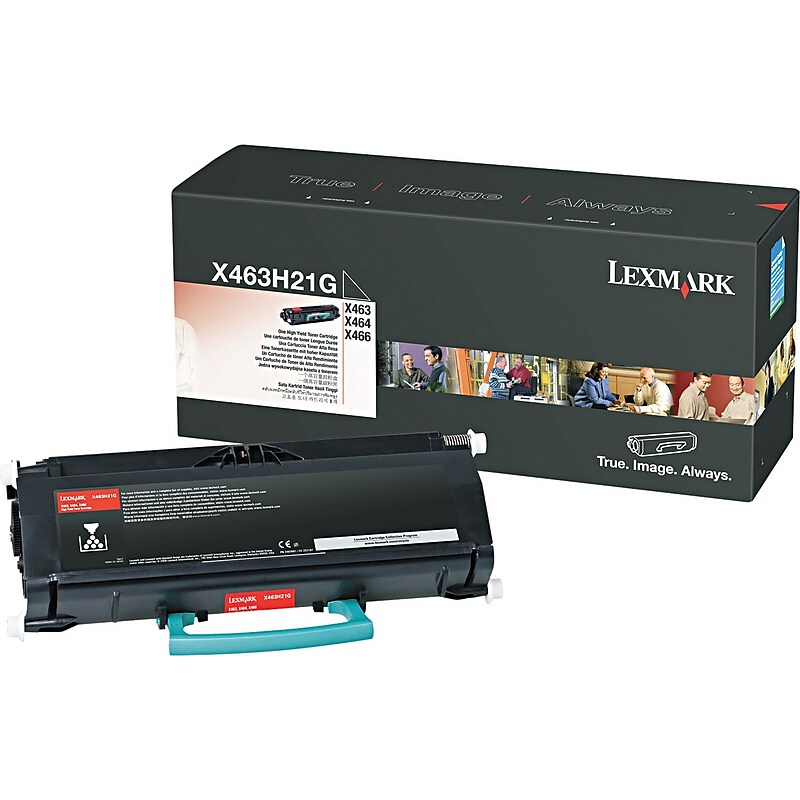 Lexmark X463H21G Black High Yield Toner Cartridge image 1