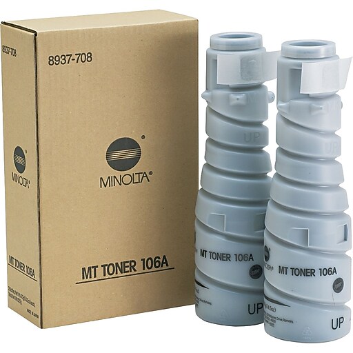 Konica Minolta 8937782 Black Standard Yield Toner Cartridge, 2/Pack at Staples