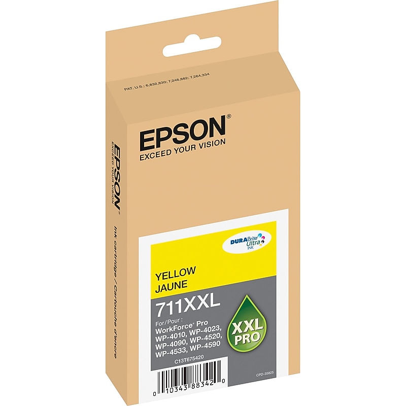 Epson 711XXL Yellow Extra High Yield Ink Cartridge image 1