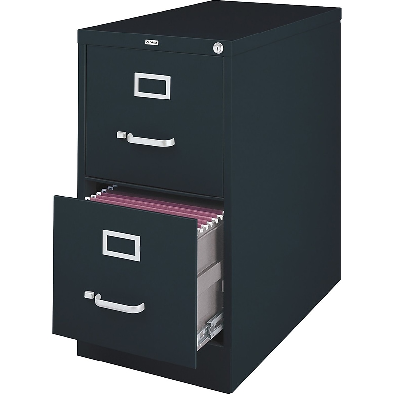 Lorell Vertical File Cabinet, Black (LLR60661) image 1