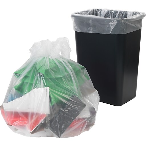 Brighton Professional™ Trash Bags, Clear, 33 Gallon, 150 Bags/Box Staples