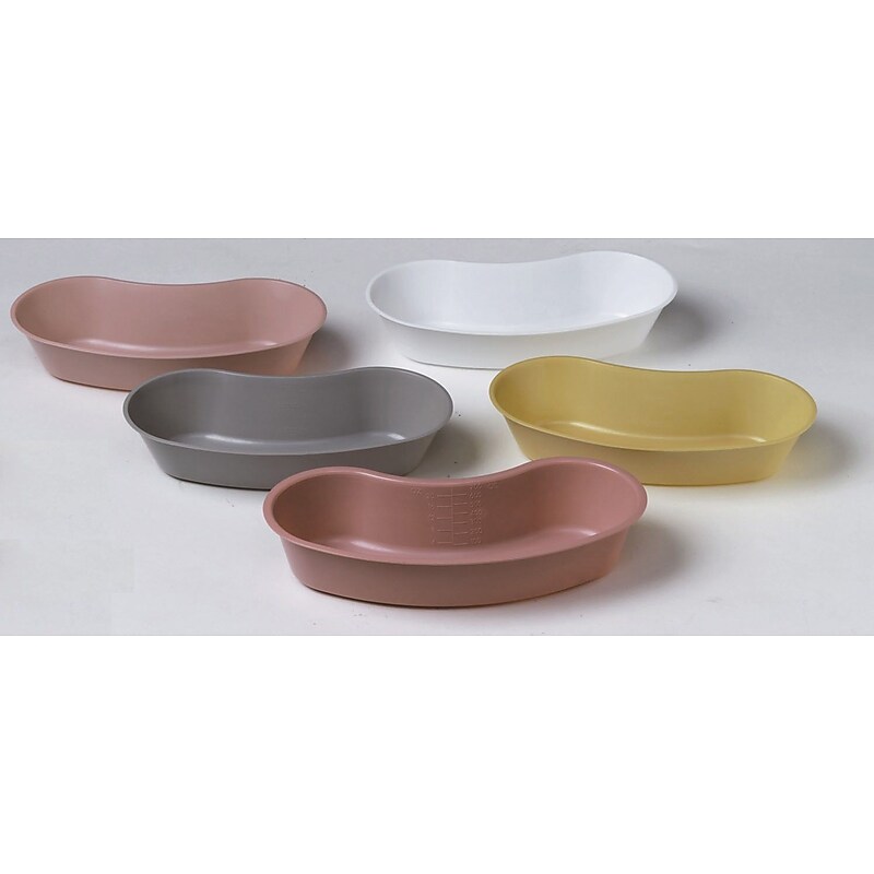 Medline Plastic Emesis Basins, Graphite, 16 oz, 250/Pack (DYND80327) image 1