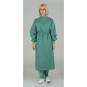 Medline Tunnel Belt Surgeons Gowns, Jade Green, Large, Tie Neck and Back, Each