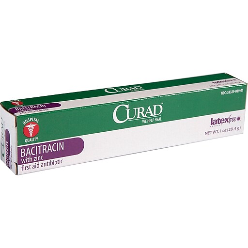 Medline Bacitracin Ointments with Zinc, 1 oz, 12/Pack Staples