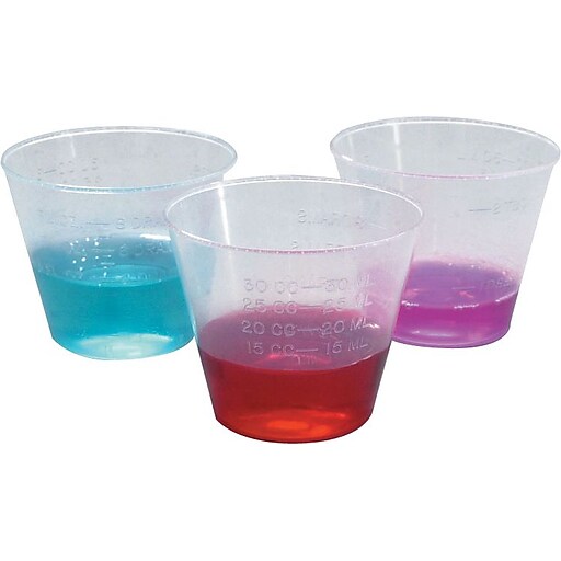 Medline Nonsterile Graduated Plastic Medicine Cups, 1 oz