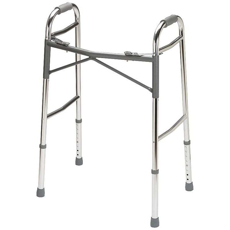 Guardian Signature Heavy-duty Basic Folding Walkers, Adult Bariatric, 32 1/2" - 39 1/2" H (G07767) image 1