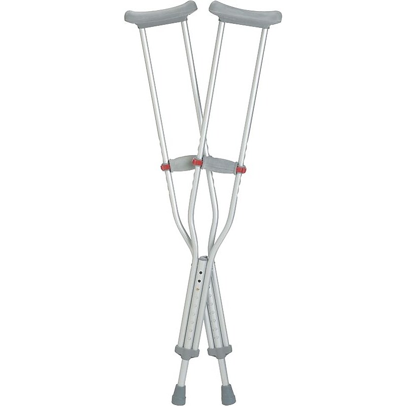 RedDot Aluminum Crutch, Adult, 1 Pair (G91-214-8H) image 1