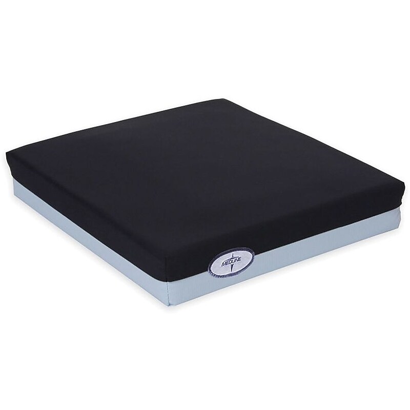Medline Foam Gel Wheelchair Cushion, Black (MSC263104) image 1
